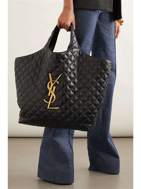 large ysl quilted tote|ysl saint laurent totes.